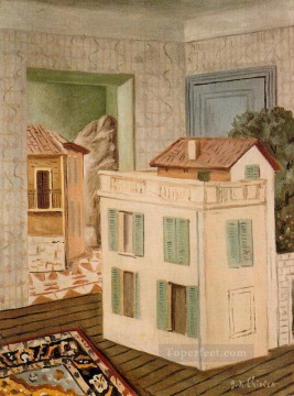  Chirico Lienzo - la casa en la casa Giorgio de Chirico Surrealismo metafísico